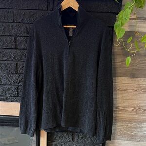 Banana republic silk & cashmere quarter zip